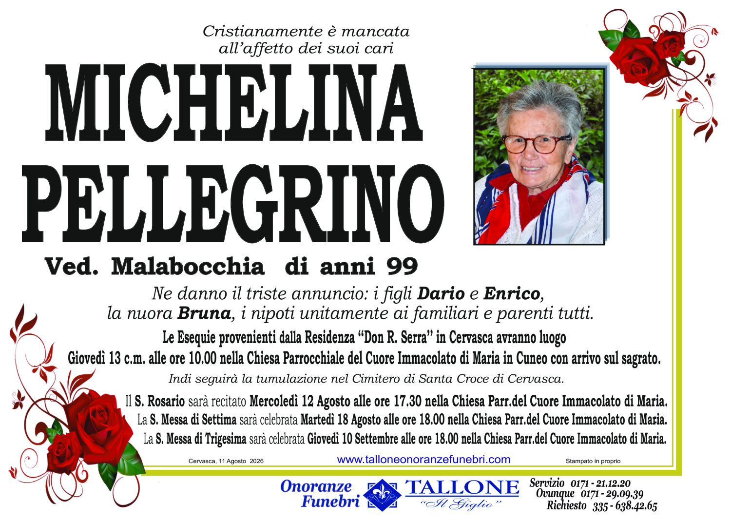 Michelina Pellegrino<small class='fs-20'><br/>Ved. Malabocchia</small>